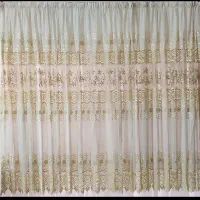 پرده حریر گیپور دار