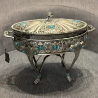 ظرف سوفله خوری پایه دار نو