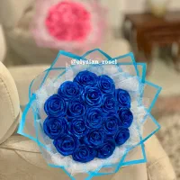 گل ربانی آبی /صورتی