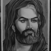 تابلو نقاشی سیاه قلم