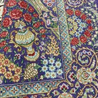 ذرع نیم تماما ابریشم|فرش|ملایر, |دیوار