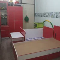 سرویس چوب نوزاد و نوجوان رنگ قرمز