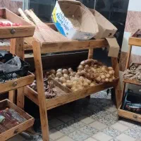 فروش میز میوه با چوب نرات روسی و کولر پنجره ای|فروشگاه و مغازه|کیاشهر, |دیوار