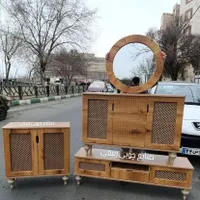 میز تلویزیون/کنسول آینه/و جاکفشی حصیری|میز تلویزیون|تهران, شهرک ولیعصر|دیوار
