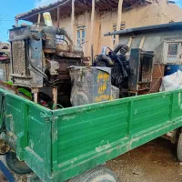 دو عدد موتور اب و ادوات تراکتور