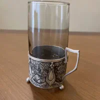 ظروف نقره « جای قندان عود گل ـ استکان ـ سینی »|کلکسیون اشیاء عتیقه|تهران, سید خندان (جلفا)|دیوار