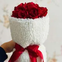 گل روبانی / دسته گل / رز جاودان