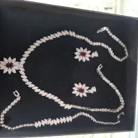 گردنبند طرح نقره