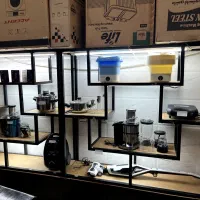 قفسه با چوب روس|کتابخانه، شلف، قفسههای دیواری|خرمآباد, |دیوار