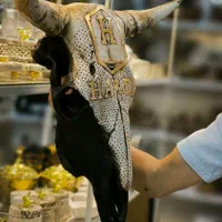 مجسمه کله گاو بزرگ کله هاردی (امید دکور)|مجسمه، تندیس، ماکت|مشهد, شهرک رازی (شهرک غرب)|دیوار