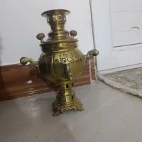 سماور برنج ذغالی یک لیتری
