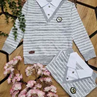 بلوز دو یقه راه راه ۱۶۹تومان