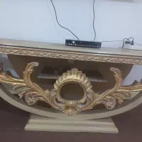 میز تلویزیون چوبی طرح دار