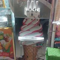 دستگاه بستنی قیفی لبه رنگی