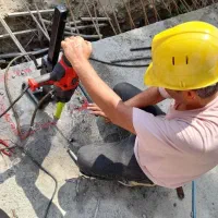 کاشت میلگرد کرگیری نمونه برداری برش بتن مسلح