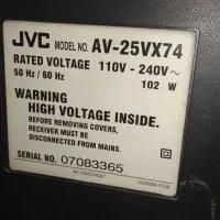 تلویزیون ۲۵ اینچ jvc|تلویزیون و پروژکتور|تهران, زرکش|دیوار