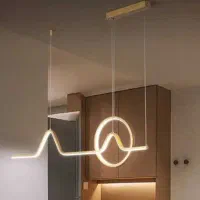 لوستر مدل مارپیچ و مدل ضربان|لوستر و چراغ آویز|سنندج, |دیوار