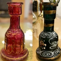 دو عدد شیشه قلیان