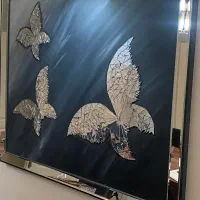 تابلو آینه ای طرح پروانه ۹۰*۱۱۰|تابلو، نقاشی، عکس|تهران, فردوس|دیوار