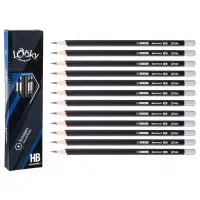 مداد مشکی لووکی Looky مدل Hexagon بسته 12 عددی