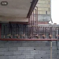 لوله کشی گاز آب پکیج برق