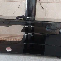 زیر تلویزیونی شیشه ای