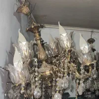 لوستر برنز 8 لامپ|لوستر و چراغ آویز|ملایر, |دیوار