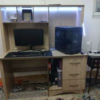 میز کامپیوتر طرح چوب