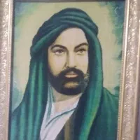 تابلو دست بافت بی نقص عکس مولا علی|کلکسیون اشیاء عتیقه|تهران, عبدل‌آباد|دیوار