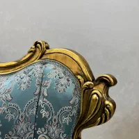 مبل استیل 9 نفره آبی طلایی کلاسیک|مبلمان خانگی و میز عسلی|تهران, هفده شهریور|دیوار