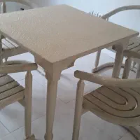 میز نهار خوری ۴ نفره تمام چوب