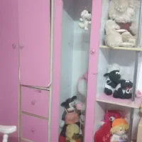 ست کمد و تخت و جلو تختی نونهال صورتی