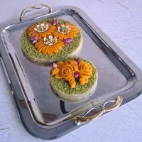 حلوای زعفرانی کفگیری