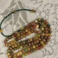 تسبیح کهربا پرچمی مهر نقره
