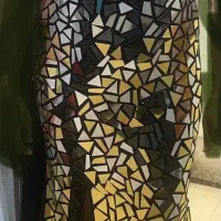 فروش لباس مجلسی تمام آینه در حد نو