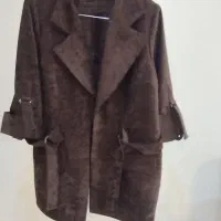 کت مخمل درجه یک قهوه ای رنگ