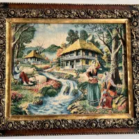 تابلو فرش دستبافت مرینوس ابریشم|تابلو فرش|پرند, فاز ۱|دیوار