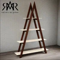 قفسه کتاب و دکوری B01 چوبی و ام دی اف|کتابخانه، شلف، قفسههای دیواری|ارومیه, |دیوار