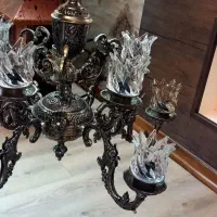 لوستر ۵ شاخه ۱۰ لامپ میخوره