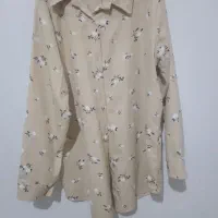 شومیز کرمی رنگ شیک ونو