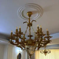 لوستر برنج|لوستر و چراغ آویز|ری, علایین|دیوار