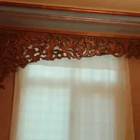 کتیبه چوبی پرده دو عدد