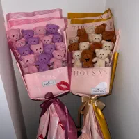 دسته گل عروسک