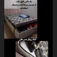 سرویس خواب کامل تخت تشک کمد جاکفشی میز ارایش پاتخت|تخت و سرویس خواب|مشهد, توس (بلوار توس)|دیوار