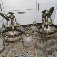 ۲ عدد لوستر برنزی ۶ شاخه