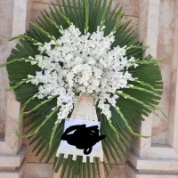 دسته گل تاج گل ماشین  عروس