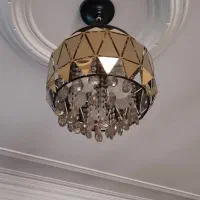 چهارعددلوسترورق استیل آبکاری طلایی