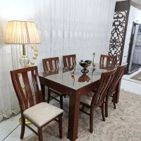 ۲دست میز ناهارخوری غذاخوری۶نفره چوبی درحدنو