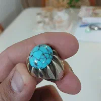 انگشتر نقره فیروزه نیشابوری