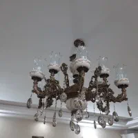 لوستر سلطنتی برنجی|لوستر و چراغ آویز|مشهد, شهید مطهری|دیوار